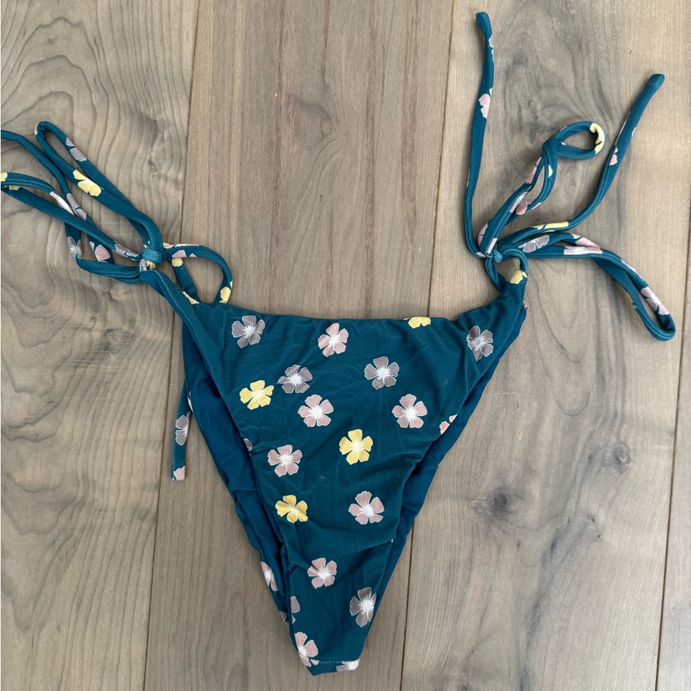 Floral Kainani Swim Side Tie Bikini Bottoms